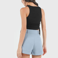 Gilise Shorts In Dusty Blue #6stylexclusive