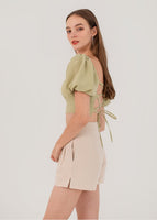 Into You Padded Top In Avocado Green #6stylexclusive
