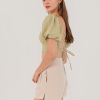 Into You Padded Top In Avocado Green #6stylexclusive