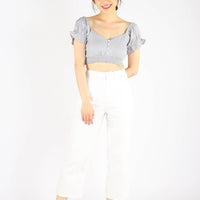 HEYLA BUTTONED TOP (GREY)