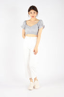 HEYLA BUTTONED TOP (GREY)
