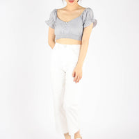 HEYLA BUTTONED TOP (GREY)