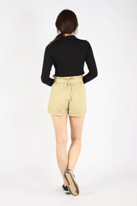 JOZIE UTILITY SHORTS (BROWN)