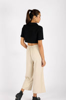 KALIE BUTTONED CROPPED TOP
