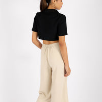 KALIE BUTTONED CROPPED TOP