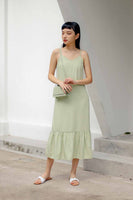 KELLY MIDI DRESS (APPLE GREEN)
