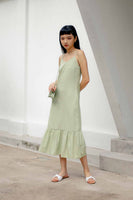 KELLY MIDI DRESS (APPLE GREEN)
