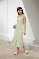 KELLY MIDI DRESS (APPLE GREEN)
