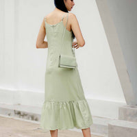 KELLY MIDI DRESS (APPLE GREEN)