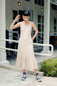 KELLY MIDI DRESS (SAND)