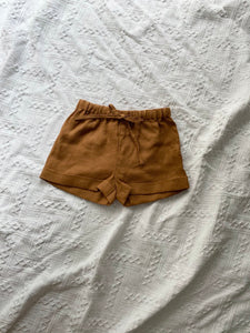 Koa linen shorts - cinnamon