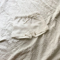 Koa linen shorts - white