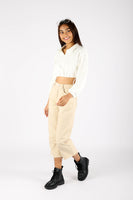 LIDIYA CROPPED LONG SLEEVE TOP (WHITE)
