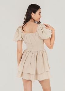 Love Story Corset Romper In Sand #6stylexclusive