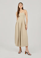 Madison Wide Legged Jumpsuit In Sand #6stylexclusive
