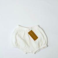 Muslin shorts — white