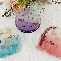 Floral Resin Coaster Collection II