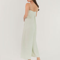 Next Level Jumpsuit In Soft Green
