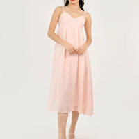 Oath Of Love Corset Midi Dress In Soft Pink #6stylexclusive