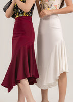 Pose With It Pleated Skirt In Wine Red #6stylexclusive
