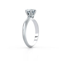Solitaire Crown Cathedral 1 Carat Ring
