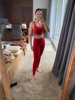 Essential Legging-Lucky Red
