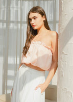 Riley Puffy Tube Top In Soft Pink #6stylexclusive

