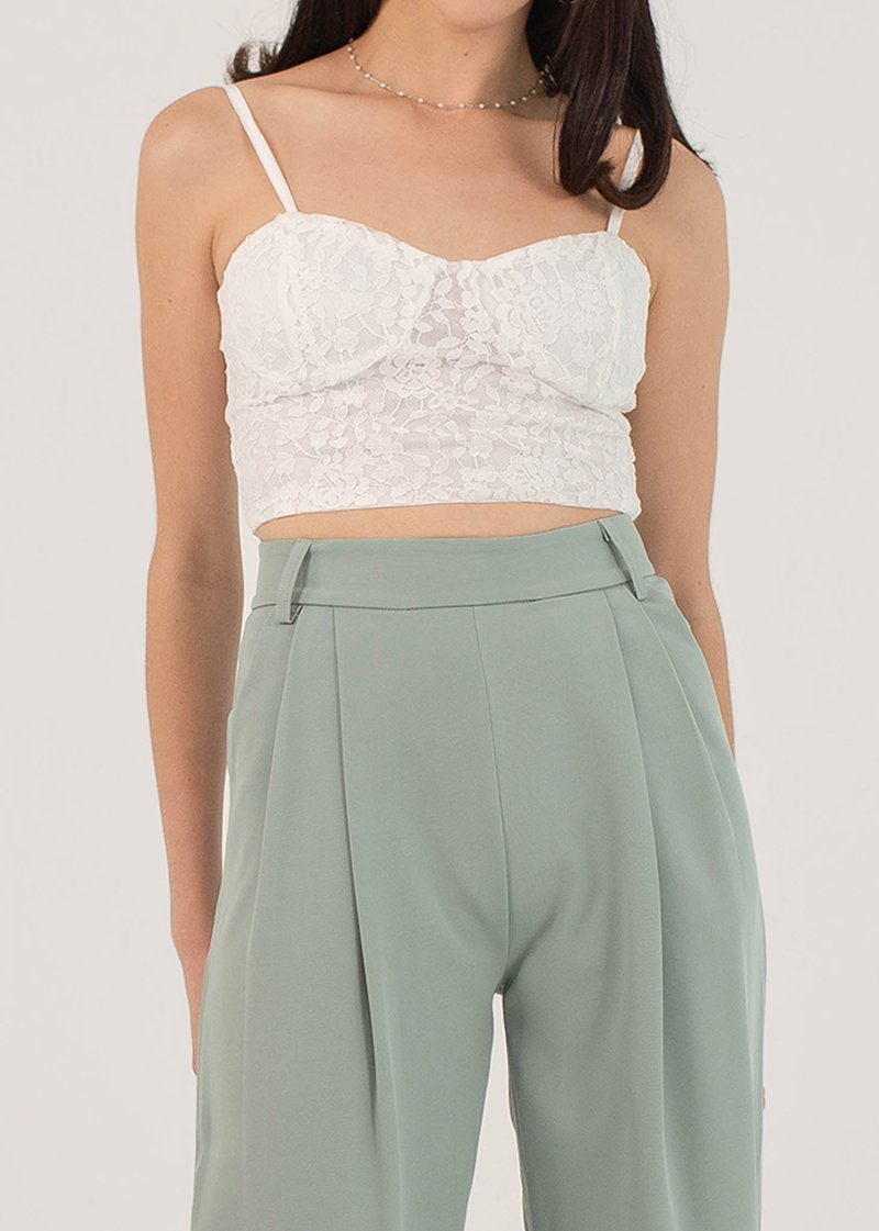Rush Hour Straight Leg Pants In Sage #6stylexclusive