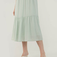 Spellbound Dropwaist Midi Dress In Mint Green #6stylexclusive