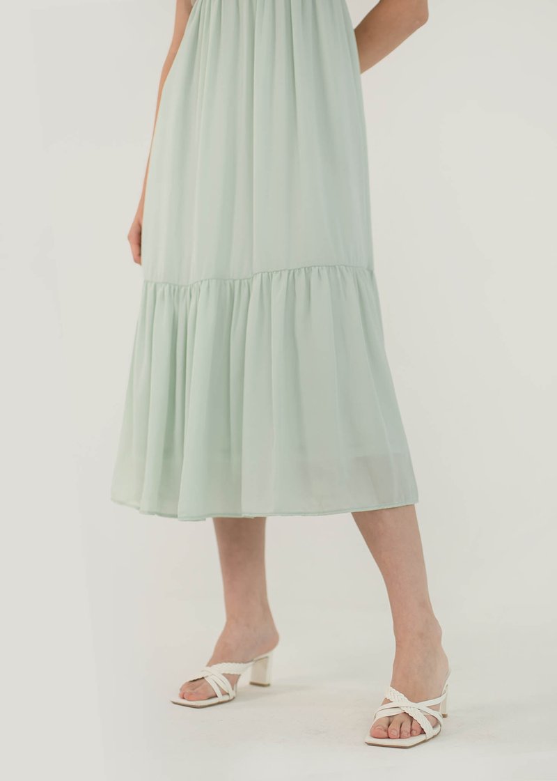 Spellbound Dropwaist Midi Dress In Mint Green #6stylexclusive