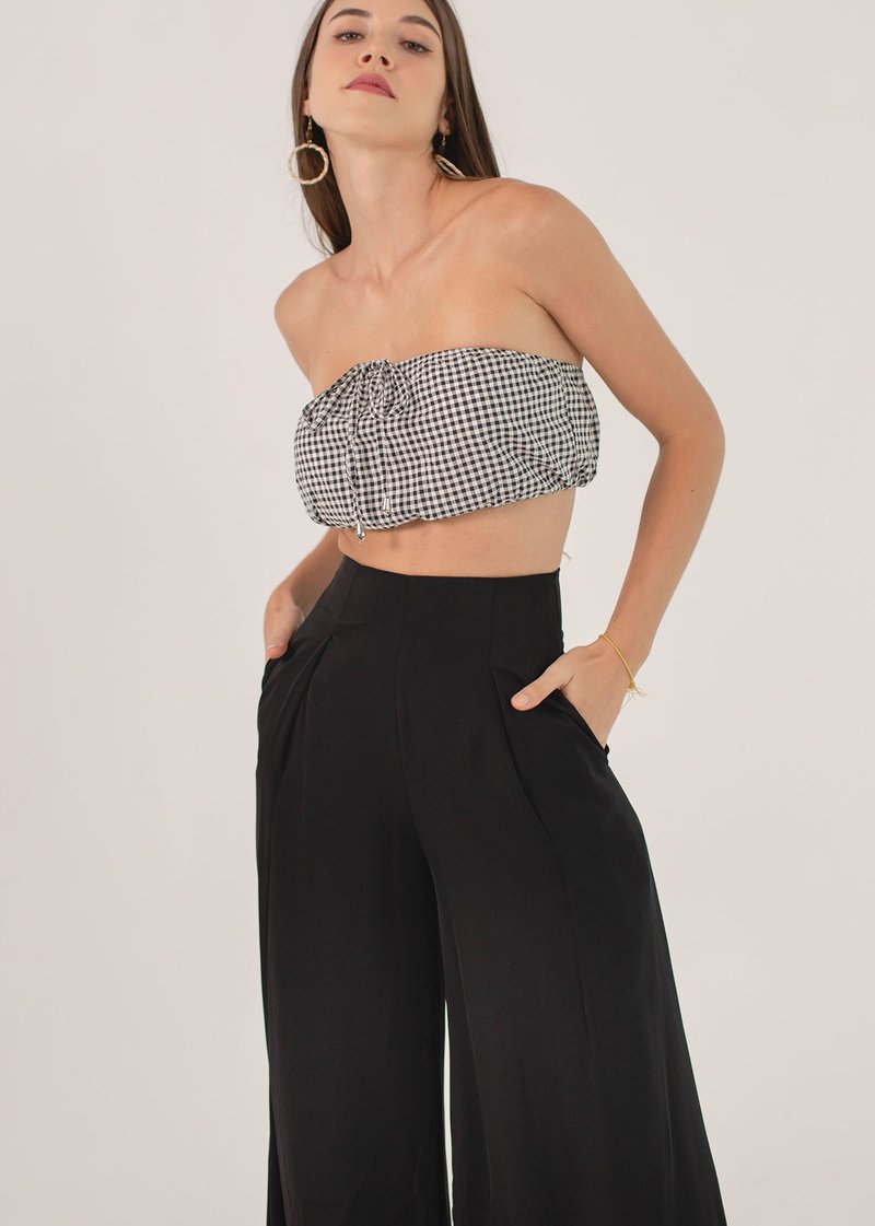 Up Your Standard Flare Palazzo Pants In Black #6stylexclusive