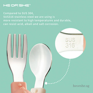Heorshe Fork And Spoon Set