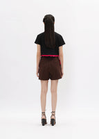 WEARSTATUQUO Carrie Ruched Cropped Tee
