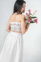 YOMI EMBROIDERED CAMISOLE TOP (WHITE)
